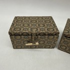 Vintage Chinese Stamp Seal Chop Boxes Only Set Of Two  2   4  X 2 
