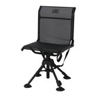 Mossy Oak 360 Degree Swivel Blind Chair With Adjustable Legs  Black