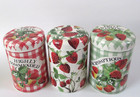 Emma Bridgewater Strawberries Storage Caddies tins Nib