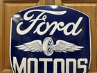 Ford Motors Sign Shop Garage Gas Oil Parts Car Truck Vintage Style Wall Decor 1