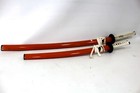 Vintage Japanese Samurai Imitation Katana Two-swords With Stand