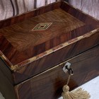 Antique Victorian Rosewood Vanity Box With Key  9 5  X 7  X 5 5 