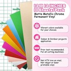 Teckwrap Metallic Chrome Matte Adhesive Craft Vinyl Permanent Vinyl Sheets 12   