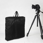 Black Photography Ring Light Carrying Bag Lightweight Storage With Soft Lining