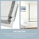 Blackout Cordless Roman Shades Thermal Insulated Ribbon Trim Window Blinds