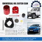 Universal Red Oil Catch Can  300ml Baffled Catch Can Kit With 5ft 3 8 Inch