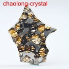 11 1ct Brenham Olive Meteorite Pendant Olive Meteorite Slice Dg0382