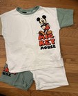 Zara Kids Disney Mickey Mouse Set Size 6 T-shirt And Short Set