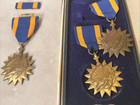 3 Vintage Military Army Air Medal Ribbon With 2 Pins