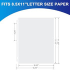 65 Pack Clear Sheet Protectors  8 5 X 11 Inch Page Protectors For 3 Ring Binder 