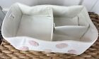 Pottery Barn Kids Embroidered Dot Changing Table Basket White blush 14   New