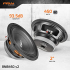 2x Prv Audio 8mb450-4 V2 8 Pro Midbass 450watts Woofer 4-ohms Car Audio Speaker