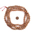 Hand Knotted Natural Sandalwood Mala Beads 10mm Nepal Brown Round Wood