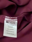 Figs Women   s Burgundy V-neck Solid Scrub Top Size Xl Medical Fw1100