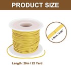 22yard Round Leather Cord For Jewelry Making 1 5mm Leather String Yellow