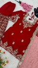 Party Wear Style Heavy Georgette Top Palazzo And Dupatta For Indian Wedding Wear