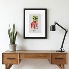 Ayrton Senna Cast Signed A4 Poster Framed Autograph F1 World Champion Legend