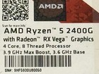 Amd Ryzen 5 2400g - 3 6ghz Quad Core  yd2400c5m4mfb  Processor