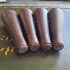 4 Piece Screw In Vintage 1960 s Mcm Dark Taper Wood Grain Furniture Legs - 5 
