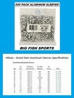 Hi-seas Grand Slam Aluminum Sleeves  size D  2 0 Mm 500pcs  Gs-d-500 New 
