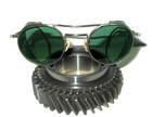 Antique Willson Green Goggles Sunglasses Vtg Steampunk Old Safety Glasses Specs