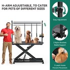 Heavy Duty X-lift Hydraulic Pet Dog Grooming Table For Large Dogs W  Clamb  Arm