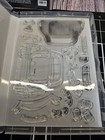 Stampin  Up  Classic Wedding Stamp Set   Dies Car Can Hearts Just Married Cheers