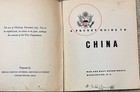 Pocket Book To China -us Army  Booklet  1942 First Edition Historical Document 