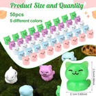 50 Pcs Mini Resin Cats  Miniature Cat Figurines  Cute Small Cat Figures  Tiny Re