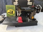 Singer 221 Featherweight Sewing Machine Black Vintage Case Accessories Manual