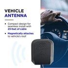 Siriusxm Ngva3 Magnetic Antenna Mount For Your Vehicle  Black