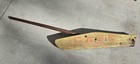 Vtg J i  Case Sickle Mower Swath Board W Stick  Wooden Sign  Farm 