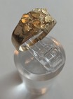 14k Yellow Gold Diamond Cut Nugget Baby Ring Size 2 75
