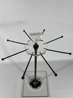 Mid-century Modern Lucite And Brass Tie And Jewelry Stand Vintage Store Display