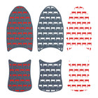 71-piece Die-cut Grip Tape For Powell Caballero Dragon   Bats  2 Color Bats Cuts