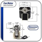Appli Parts Apfm-670 1 130 Hp Fan Motor  110 V  50 60 Hz  3000 Rpm  Reversible R