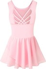 Girls Tank Ballet Leotards With Skirt Toddler Dance Dress cute 4-6 Years Pink
