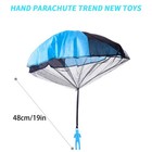 Hand Throwing Kids Play Parachute Toys Soldier Outdoor Sports Mini Flying Toys