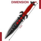 Ancestral Deadly Triad Throwing Knife Set - 3pc Red Skull Daggers W  Sheath