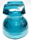 Vtg Glass Insulator Hemingray Aqua Blue With Ears 62 Vintage
