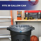 Hefty Steelsak Heavy Duty Large Trash Bags  Gray  Unscented  39 Gallon  30 Count