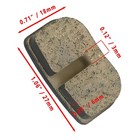 Gonfren Mini Bike Disc Brake Pads For 79cc 97cc 100cc Coleman Black And Gray 