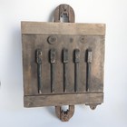 Antique Board Mount Industrial Two Sided Foundry Wood Mold Sand Casting Read
