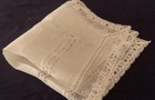 Nwt Vintage Lady Heritage Nottingham Lace Wedding Hanky White Linen