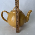 Vintage Lipton Teapot Usa Yellow Shiny Glaze