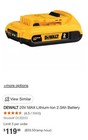 Dewalt Power Tools 20v 2 0 Battery  Plus Dcb1102 Compact Charger New   Unused
