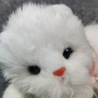 Vintage Ty Classic Angel Cat White Kitty Cat Stuffed Plush Ribbon Bow Toy 1995