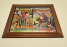 Spider-man Framed Double Comic Books From The 70s   80s Awesome Decoration