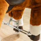 Qaba Ride On Horse Walking Horse Toy Plush Riding Horse Pony With Wheels Neighin