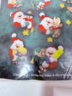 1996 Bucilla Felt Christmas Ornament Kit Santa Elves Snowman Bear  Reindeer Vtg